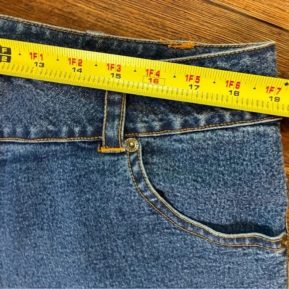 Vintage Style Midnight Velvet Floral Sequins Jeans Size 22W - Picture 6 of 14